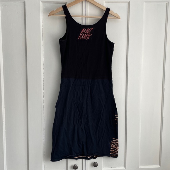 Brass Arrow Indie Black and Bleached Sleeveless Dress Whimsygoth Witch Goth S - Picture 7 of 9